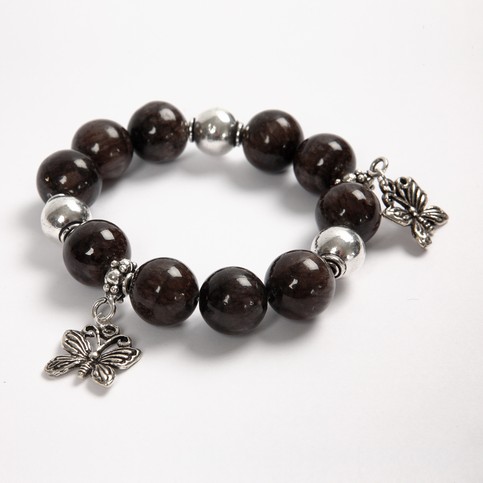 Bracelets with Stone and Crystal Beads