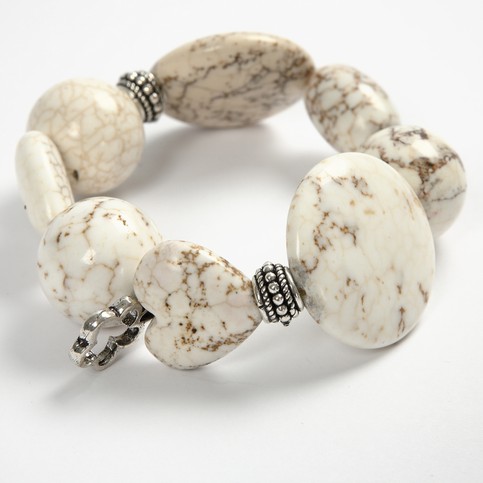 Bracelets with Stone and Crystal Beads