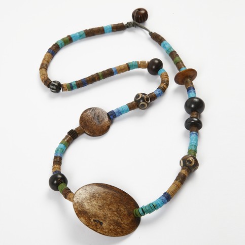 A Necklace with Native American Beads