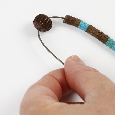 A Necklace with Native American Beads