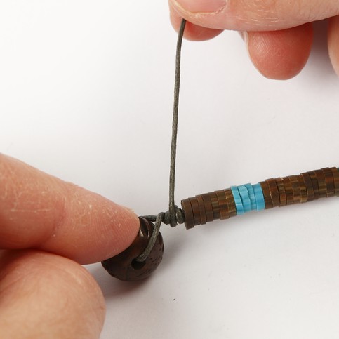 A Necklace with Native American Beads