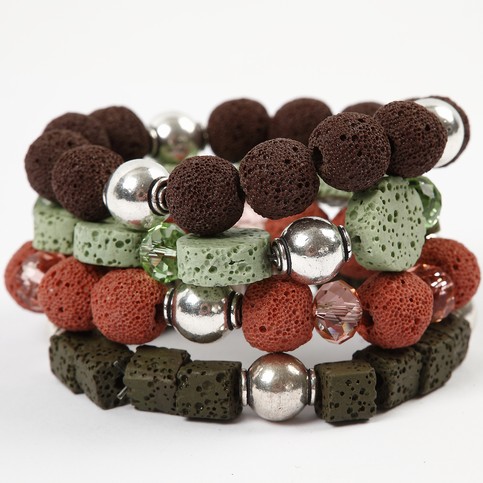 Bracelets in Natural Colours