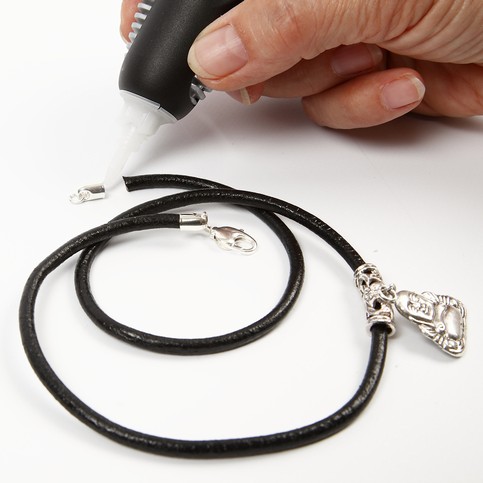 A Leather Cord with a Tube Bead