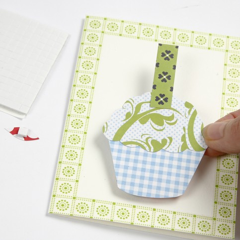 A Greeting Card with a Cup Cake