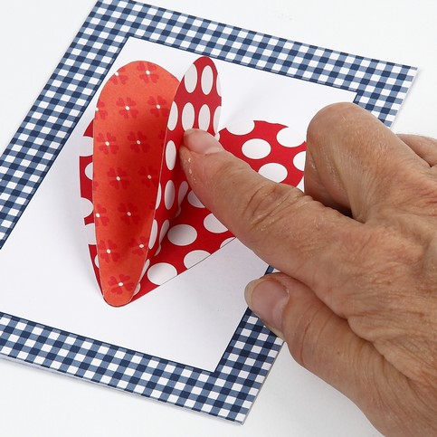 A Greeting Card with a 3D Heart