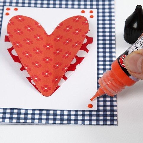 A Greeting Card with a 3D Heart