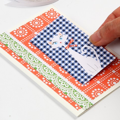 A Greeting Card with Vivi Gade Design Paper