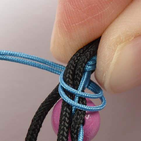 A Bracelet with Wooden Beads