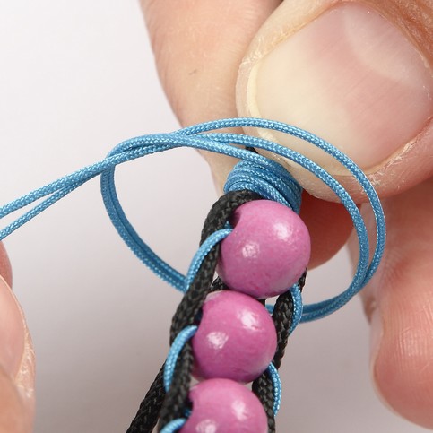 A Bracelet with Wooden Beads