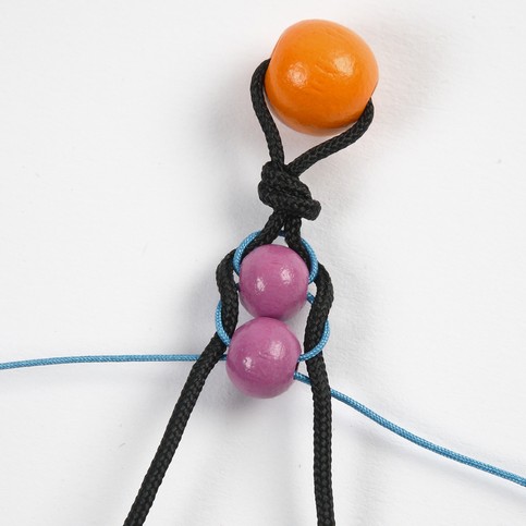 A Bracelet with Wooden Beads