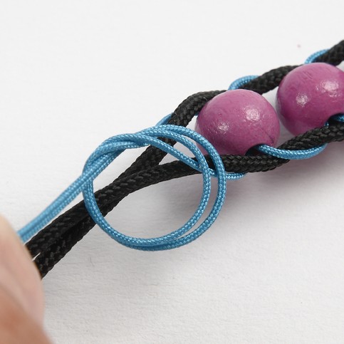 A Bracelet with Wooden Beads