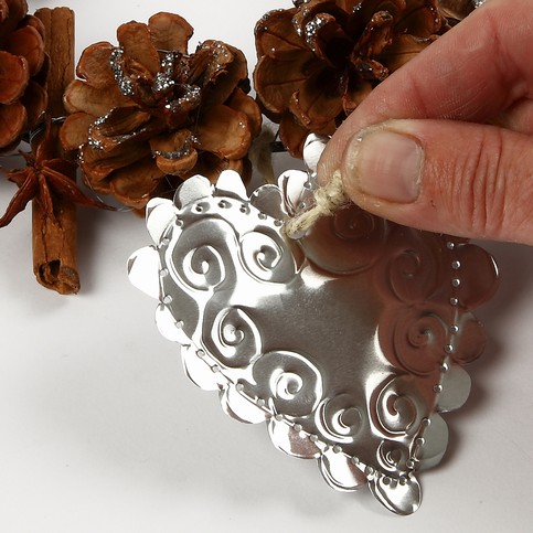 A Christmas Wreath from Pine Cones