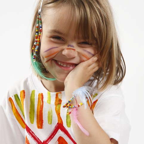 Native Indian Jewellery with Rocaille Seed Beads and Feathers