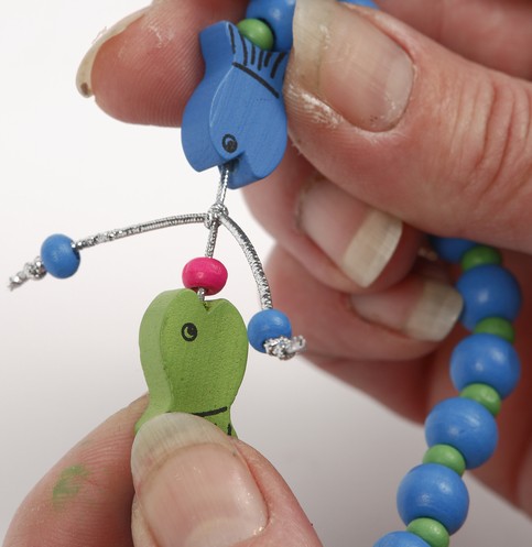 Bracelets with Wooden Beads and Shaped Wooden Beads