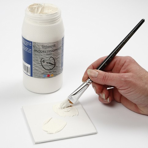 A Picture on a Canvas Panel with Structure Paste