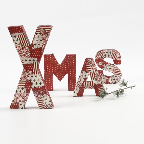 Papier-M ch  Letters with Decoupage