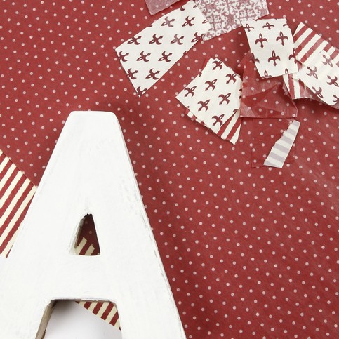 Papier-M ch  Letters with Decoupage