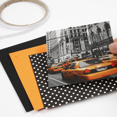 A Greeting Card with a New York Napkin Design