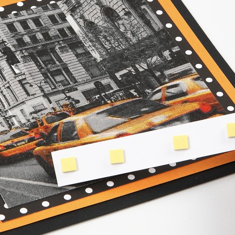 A Greeting Card with a New York Napkin Design