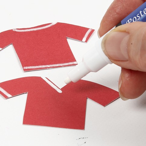 A Red and White Football Greeting Card