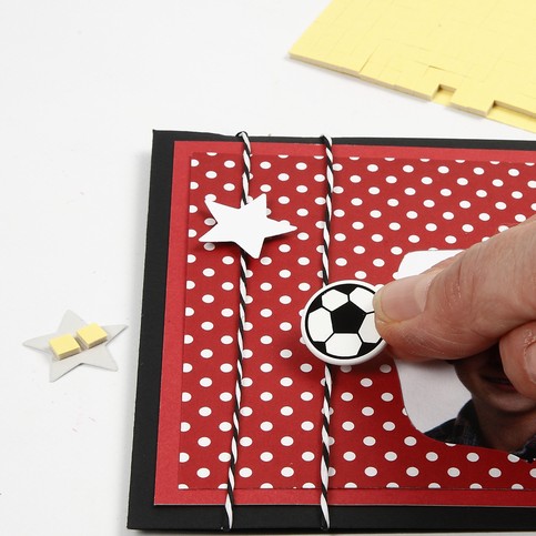 A Red and White Football Greeting Card