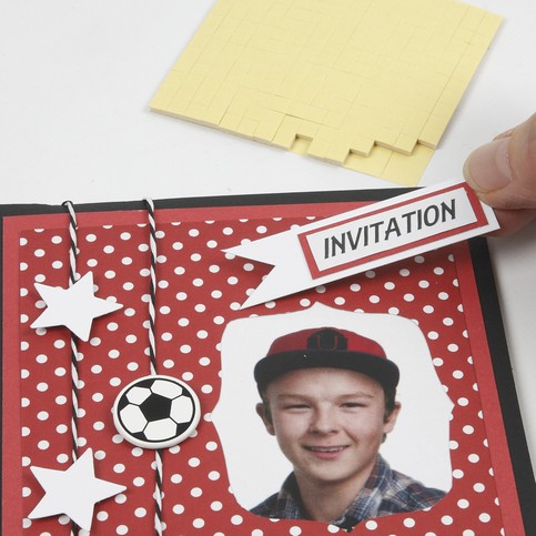 A Red and White Football Greeting Card