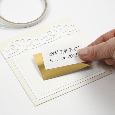 A Party Invitation and Card with Punched-Out Decorations