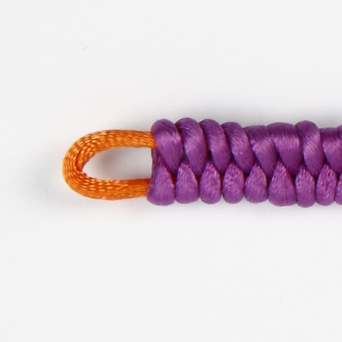 Braided Satin Bracelets with Plastic Beads