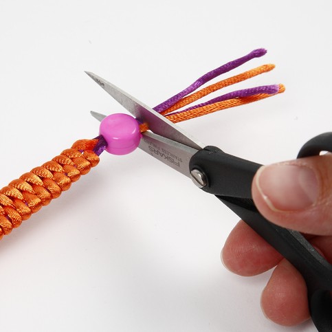 Braided Satin Bracelets with Plastic Beads