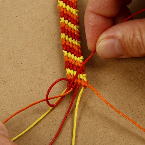 A Candy Stripe Friendship Bracelet