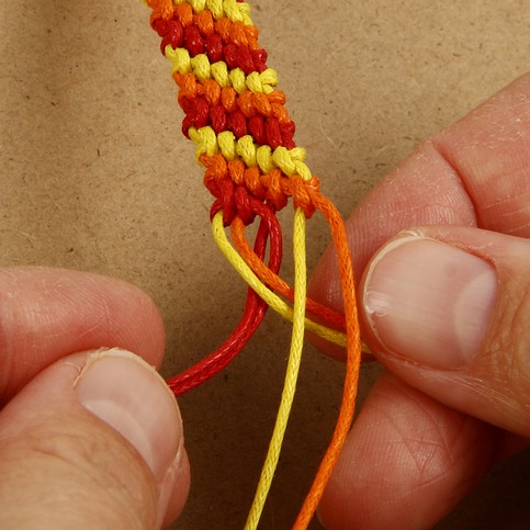 A Candy Stripe Friendship Bracelet