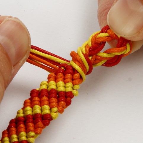 A Candy Stripe Friendship Bracelet