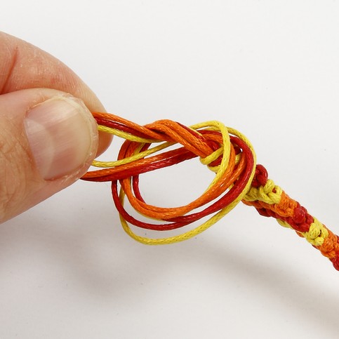 A Candy Stripe Friendship Bracelet