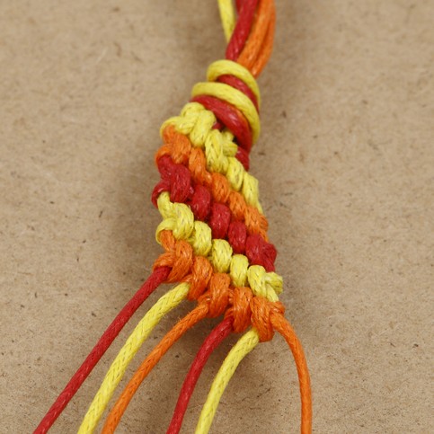 A Candy Stripe Friendship Bracelet