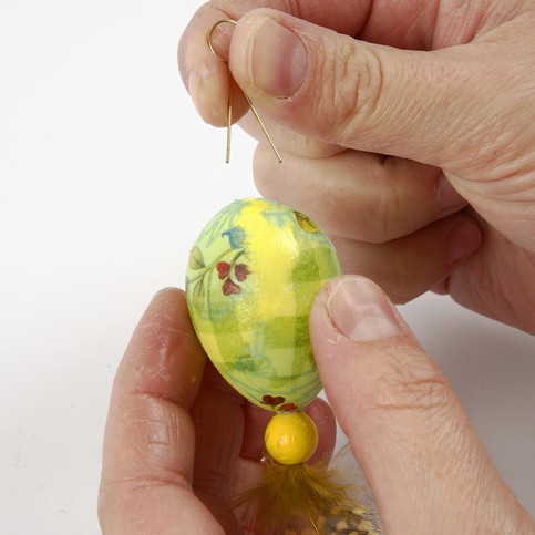 Plastic Eggs with Napkin Decoupage