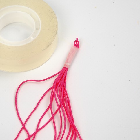 Neon Coloured Macram  Cords with Melted Beads