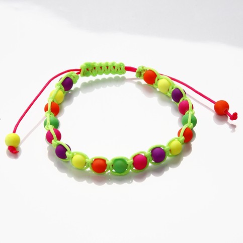 Braiding with Neon Beads