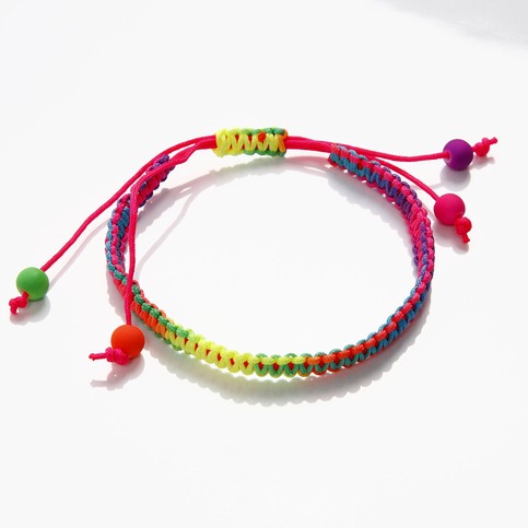 Braiding with Neon Beads