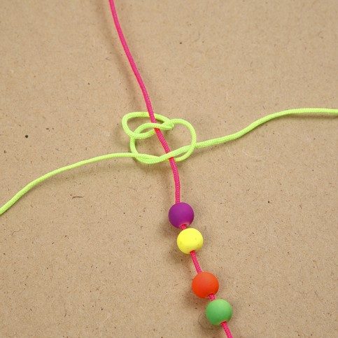 Braiding with Neon Beads