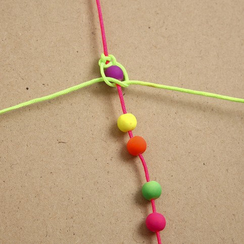 Braiding with Neon Beads