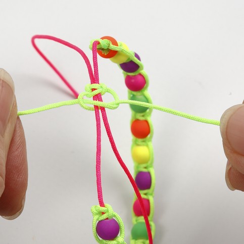 Braiding with Neon Beads