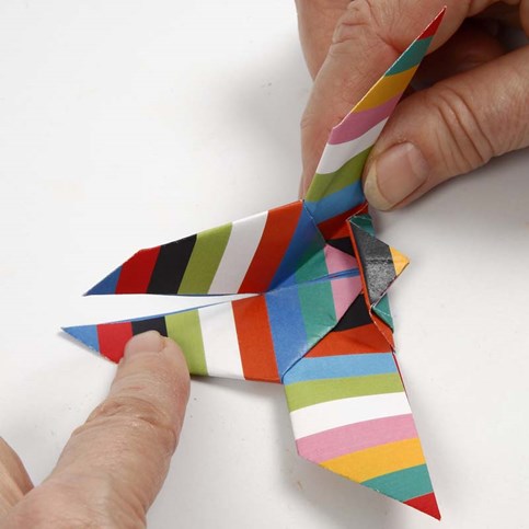 A Butterfly, folded using Origami Technique