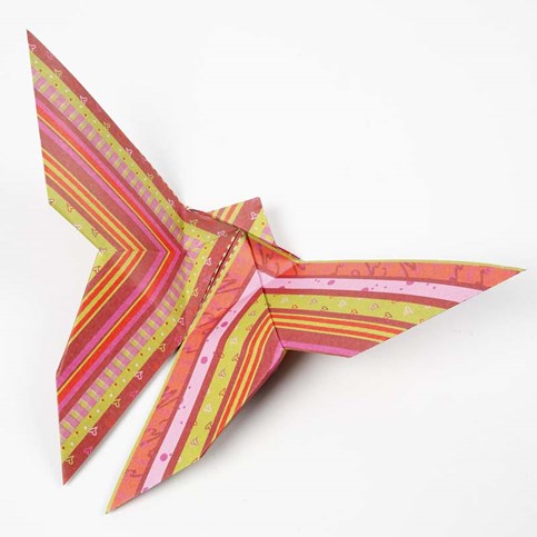 A Butterfly, folded using Origami Technique