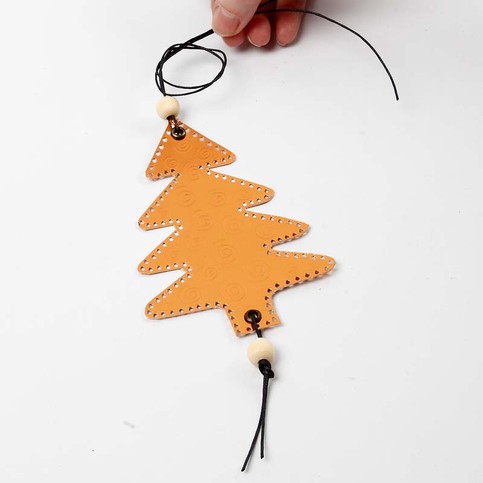 A Hanging Decoration from Copper Metallic Foil Card