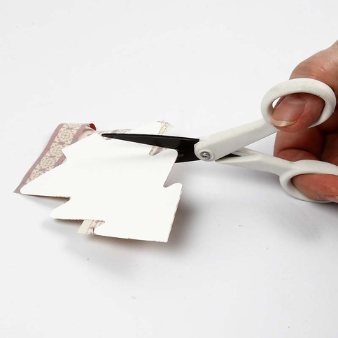 Punched-Out Hanging Card Decorations with Masking Tape