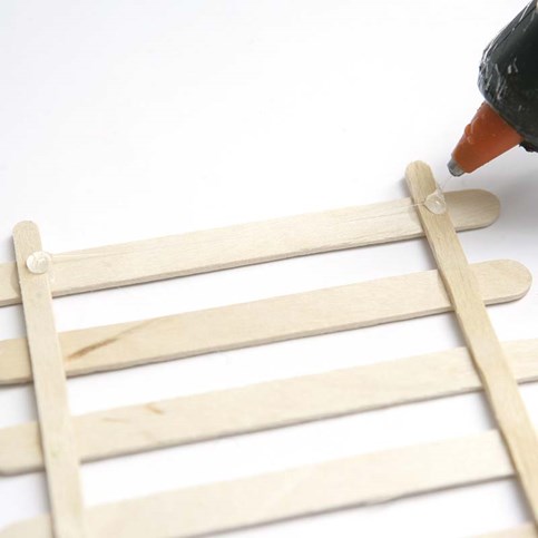 A Japanese Lantern made from Lolly Stick Slats