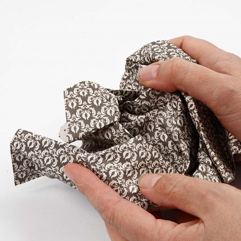 A Bag folded from Vivi Gade Design Paper