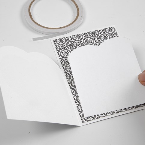 A Card Series with Design Paper, a Filigree Heart and a Piece of Natural Hemp