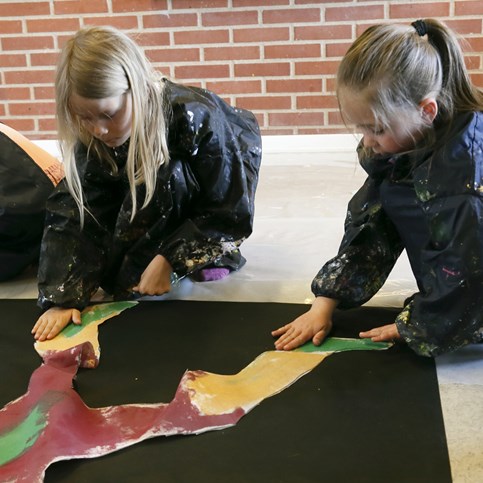 A Banner made from Imitation Fabric with "Body Movement"