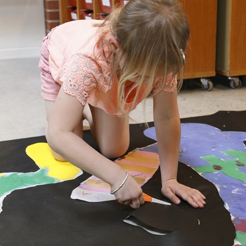 A Banner made from Imitation Fabric with "Body Movement"